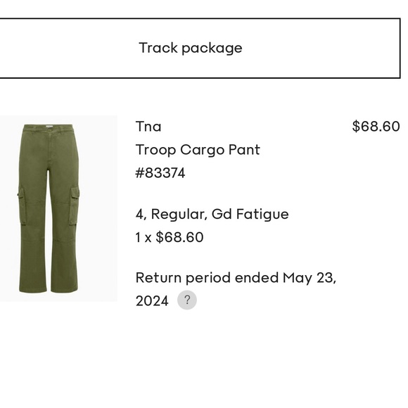 NWT TNA cargo pants - Picture 3 of 6